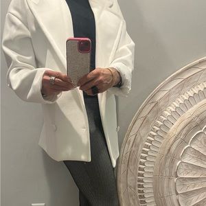 Snowwhite coat double breasted very casual medium size, lapels